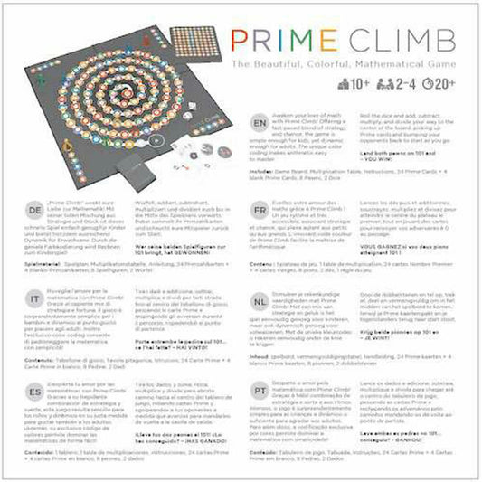Ravensburger ThinkFun Prime Climb, Denkspiel, Lernspiel, Gesellschaftsspiel, ab 10 Jahren, 76429