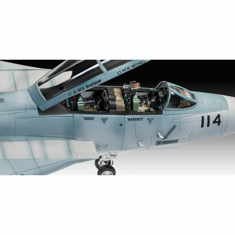 Revell model kit Movie Set TOP GUN, F-14D Super Tomcat, F/A-18E Super Hornet, model kit, 202 parts, from 12 years, 05677