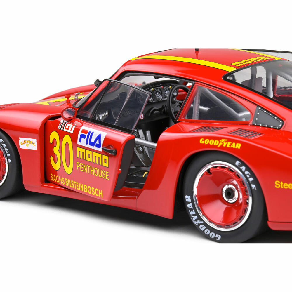 Solido Porsche 935 MobyDick #70, model car, model car, miniature car, miniature, scale 1:18, red, 421188100