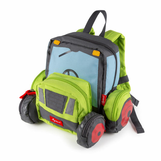 sigikid Rucksack Traktor, Kinderrucksack, Kindergartentasche, Kinder, Polyester, Grün, 25249