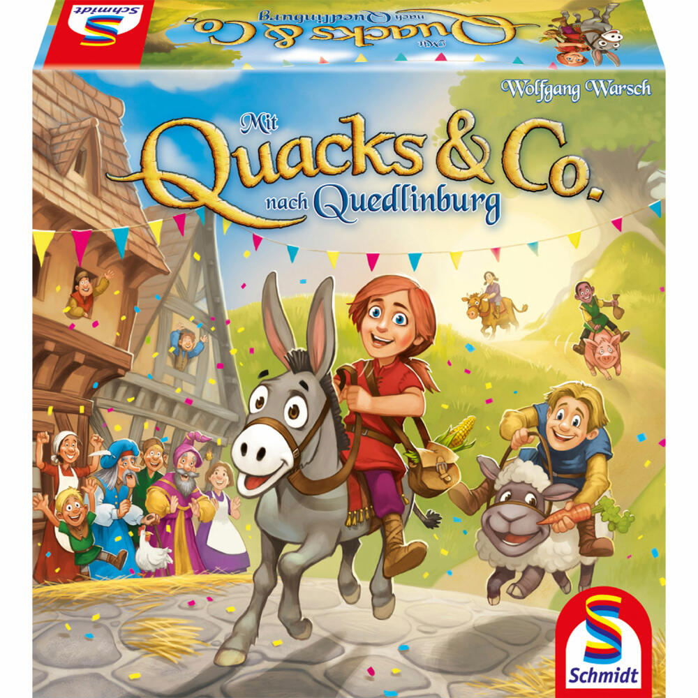 Schmidt Spiele With Quacks &amp; Co. to Quedlinburg, children's game, board game, family game, 40630