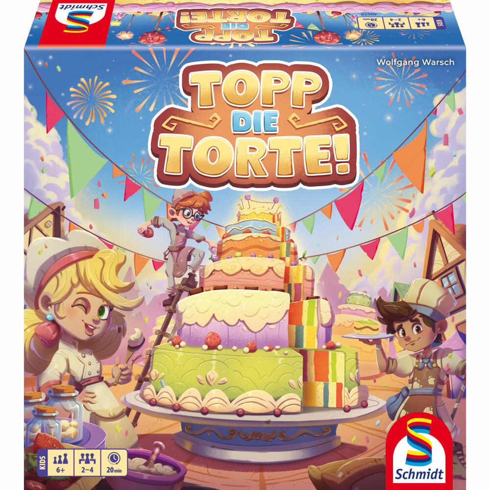 Schmidt Spiele Topp die Torte!, children's game, family game, from 6 years, 40659
