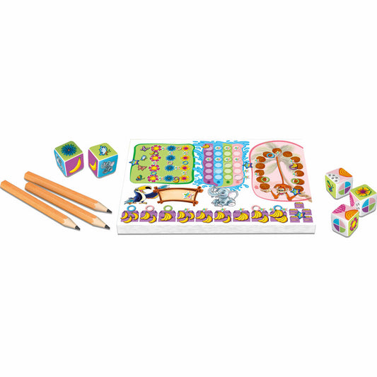 Schmidt Spiele Auch schon clever - Dschungelparty, Würfelspiel, Kinderspiel, ab 6 Jahren, 40682