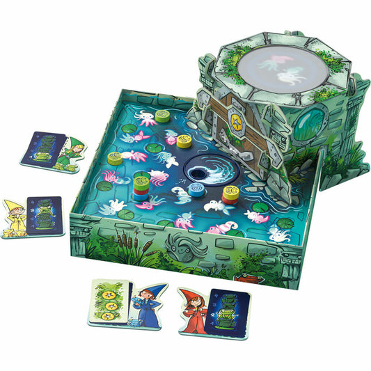 Schmidt Spiele Drei Magier Der geheimnisvolle Brunnen, Kinderspiel, Brettspiel, ab 5 Jahren, 40815