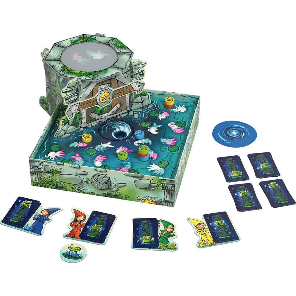 Schmidt Spiele Drei Magier Der geheimnisvolle Brunnen, Kinderspiel, Brettspiel, ab 5 Jahren, 40815
