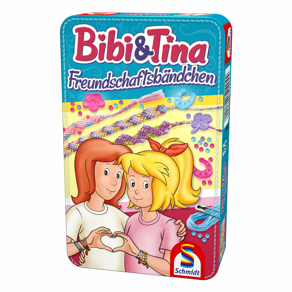 Schmidt Spiele Bibi &amp; Tina Friendship Bracelets, Braiding Set, Board Game, For 1 Player, Ages 5 and Up, 51404