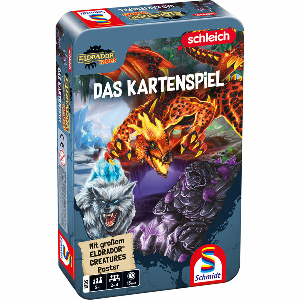 Schmidt Spiele Schleich Eldrador Das Kartenspiel, Quartett, Trumpf, Kinderspiel, ab 5 Jahren, 51611