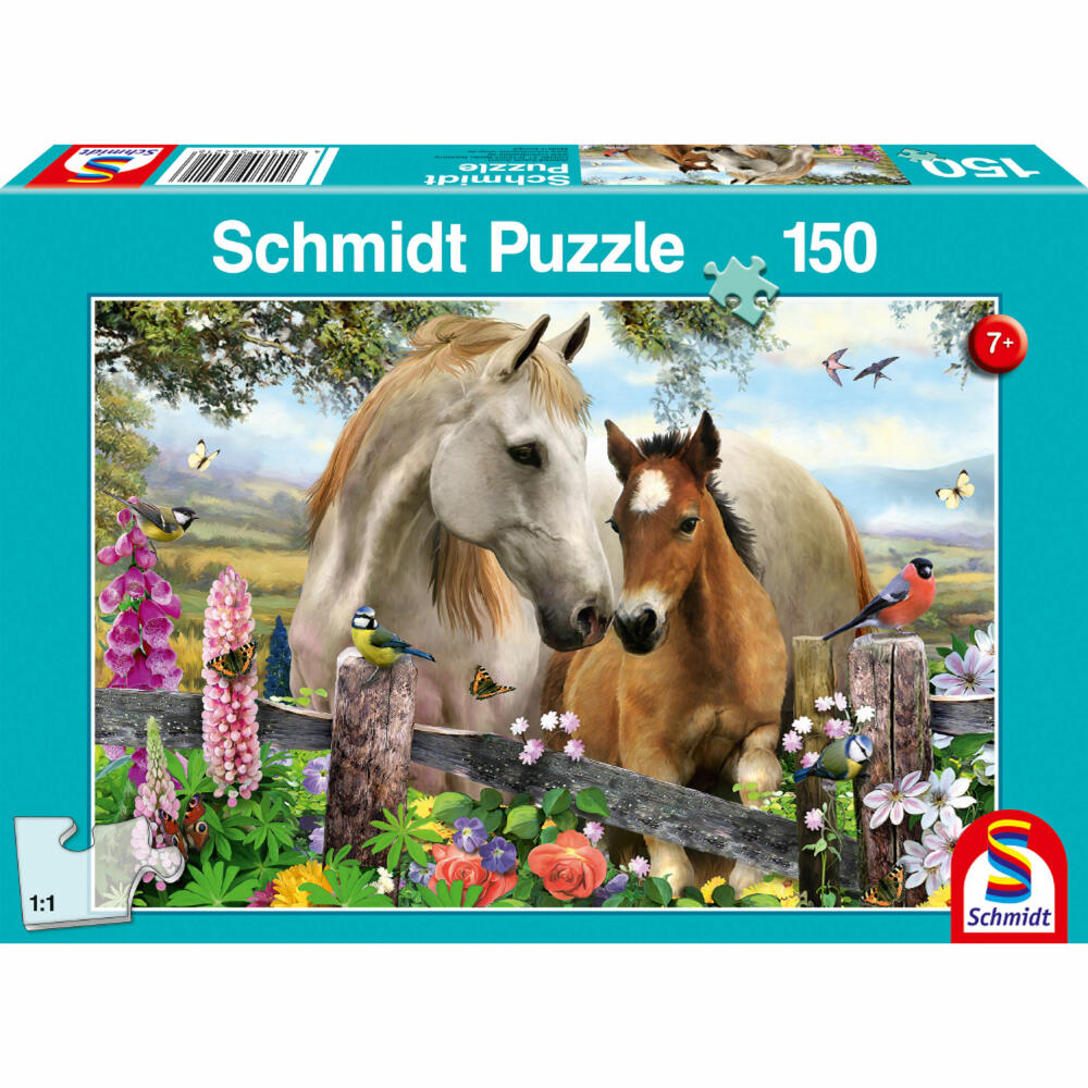 Schmidt Spiele Mare and Foal, Children's Puzzle, Children's Puzzle, Children's Puzzles, 150 Pieces, 56421