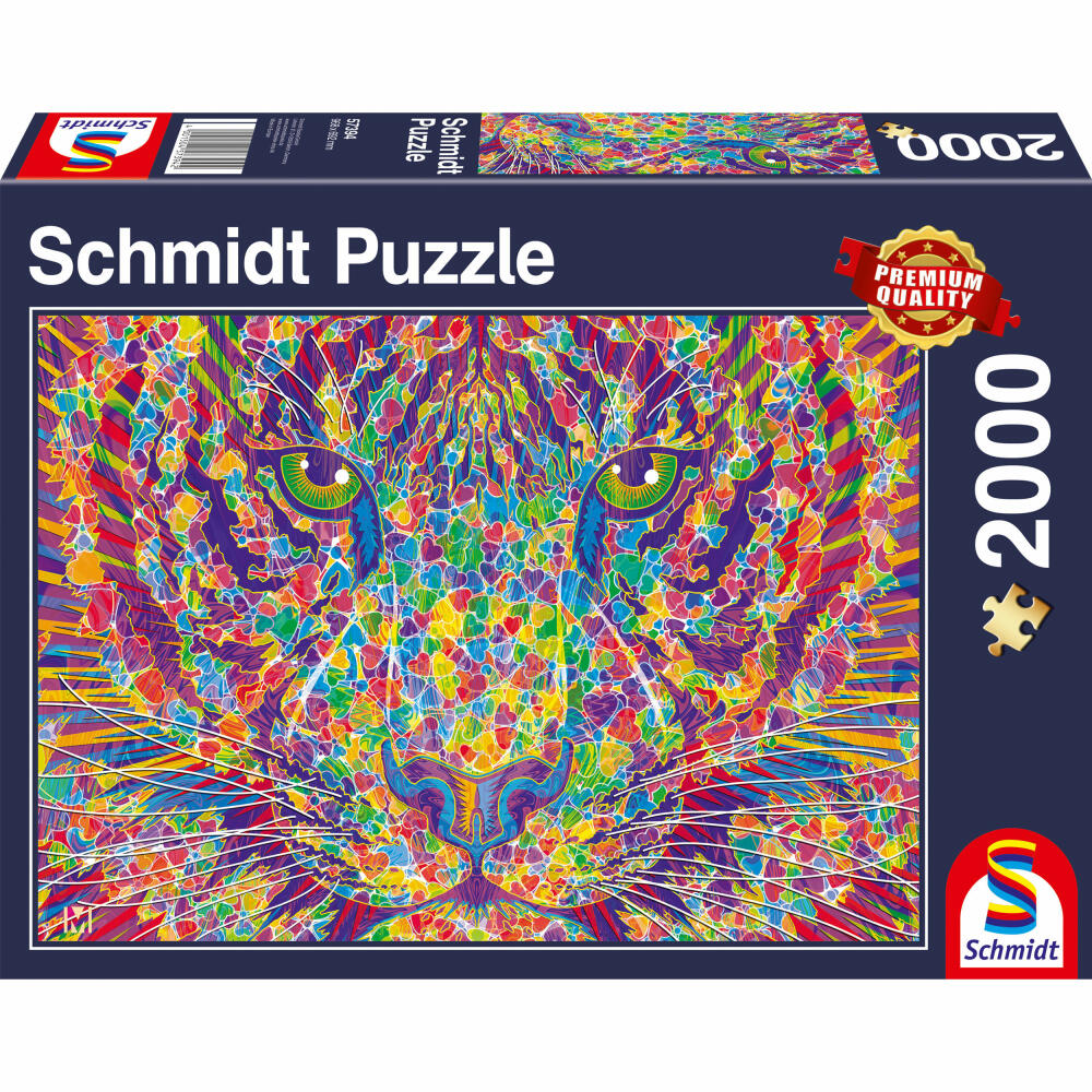 Schmidt Spiele Wild at Heart, Tiger, Adult Puzzle, Puzzle, from 12 years, 2000 pieces, 57394