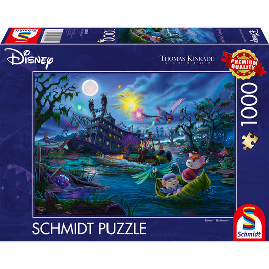 Schmidt Spiele Disney The Rescuers , Thomas Kinkade, Puzzle, 1000 Teile, 58046
