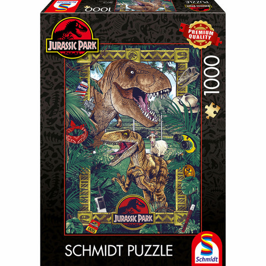 Schmidt Spiele Jurassic Park Die Ära der Dinosaurier, Puzzle, Erwachsenenpuzzle, Premium, 1000 Teile, 58579