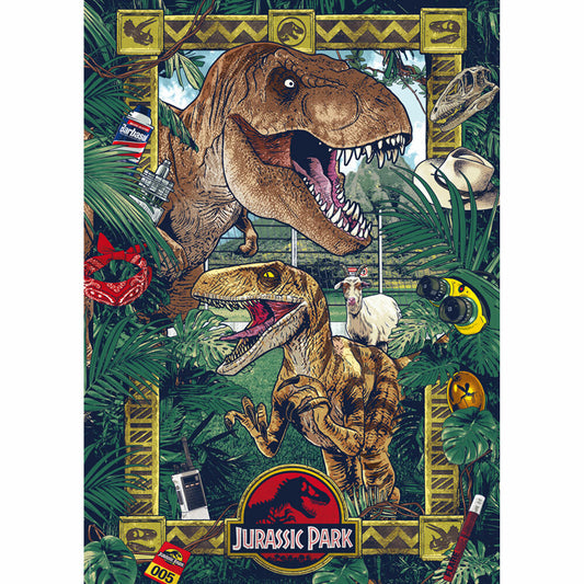 Schmidt Spiele Jurassic Park Die Ära der Dinosaurier, Puzzle, Erwachsenenpuzzle, Premium, 1000 Teile, 58579