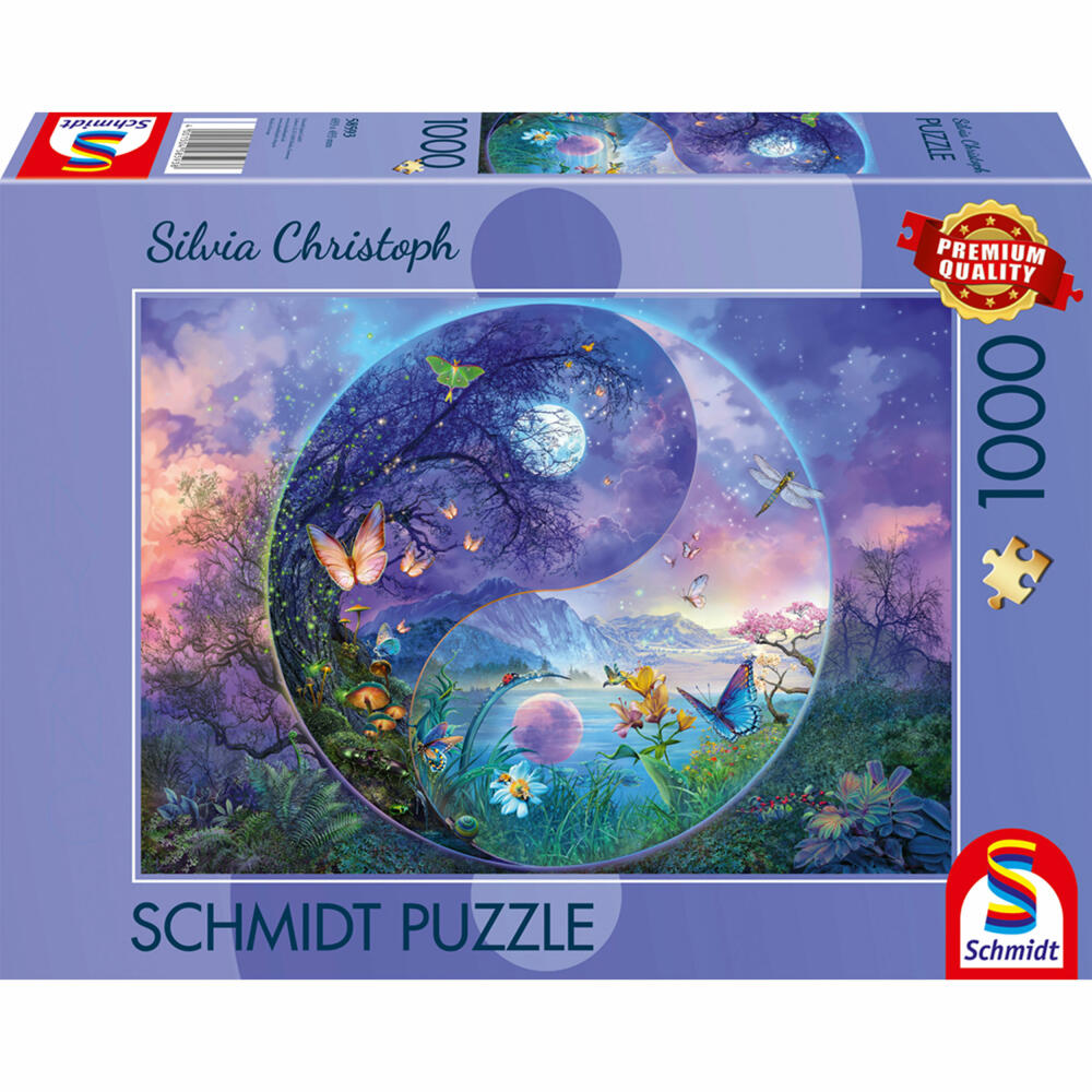Schmidt Spiele Yin & Yang Fantastiche Insektenwelt, Silvia Christoph, Puzzle, 1000 Teile, 58593