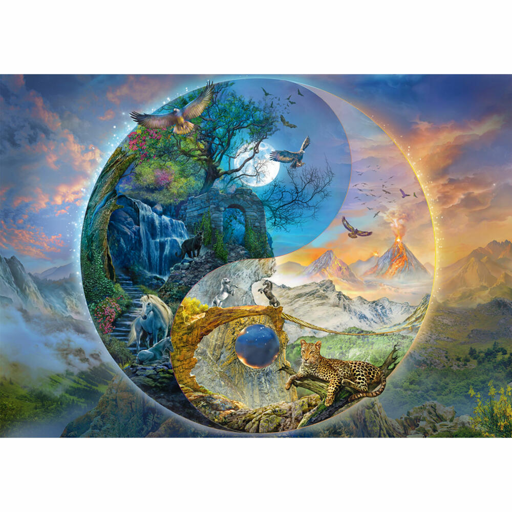 Schmidt Spiele Yin & Yang Bergwelt, Silvia Christoph, Puzzle, 1000 Teile, 58596