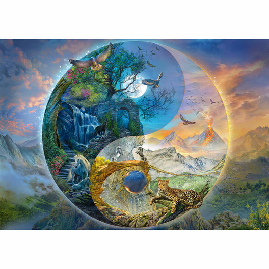 Schmidt Spiele Yin & Yang Bergwelt, Silvia Christoph, Puzzle, 1000 Teile, 58596