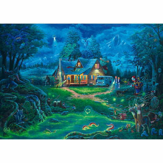Schmidt Spiele Das Spukhaus, Zac Kinkade, Puzzle, Erwachsenenpuzzle, 1000 Teile, 58607