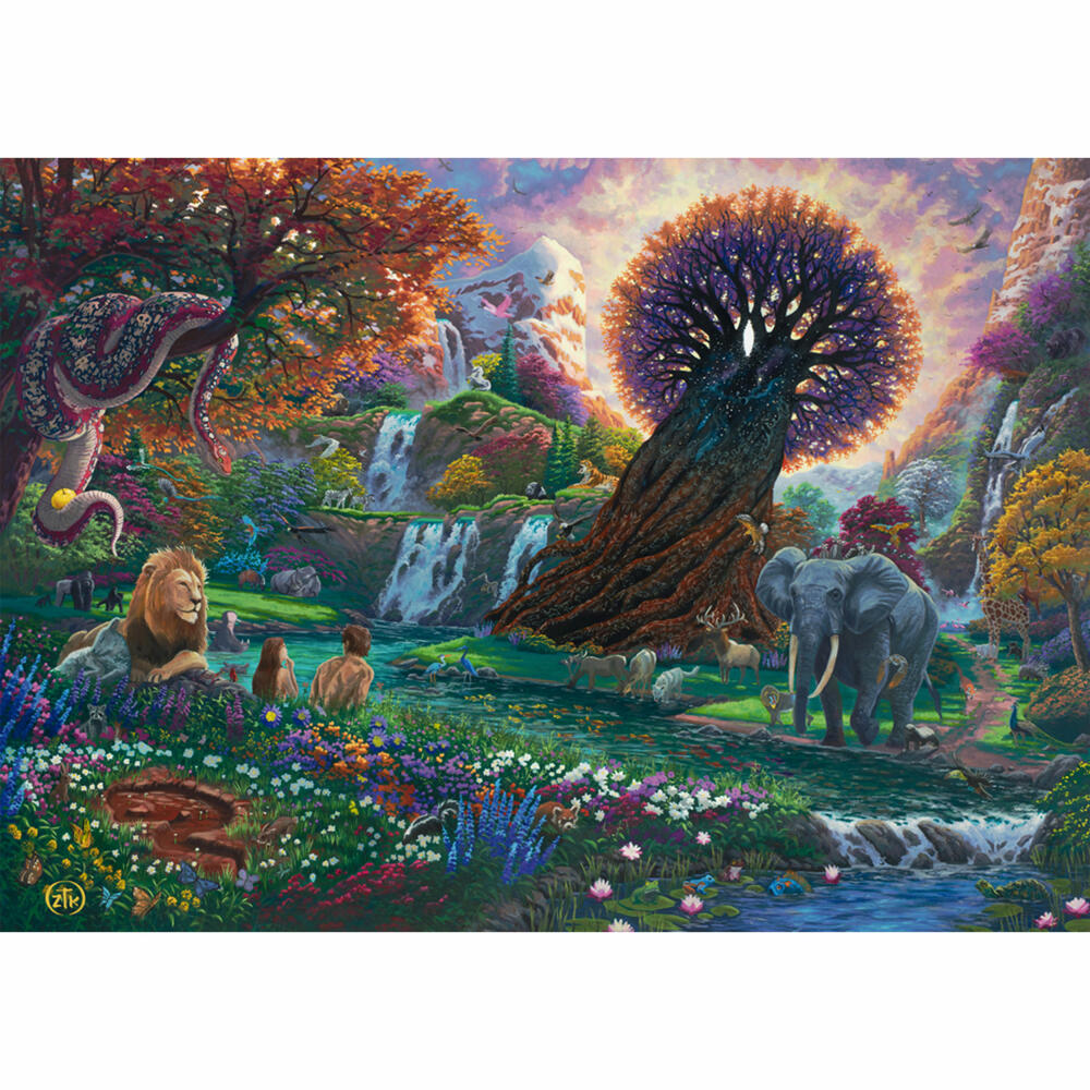 Schmidt Spiele Der Garten Eden, Zac Kinkade, Puzzle, Erwachsenenpuzzle, 1000 Teile, 58610