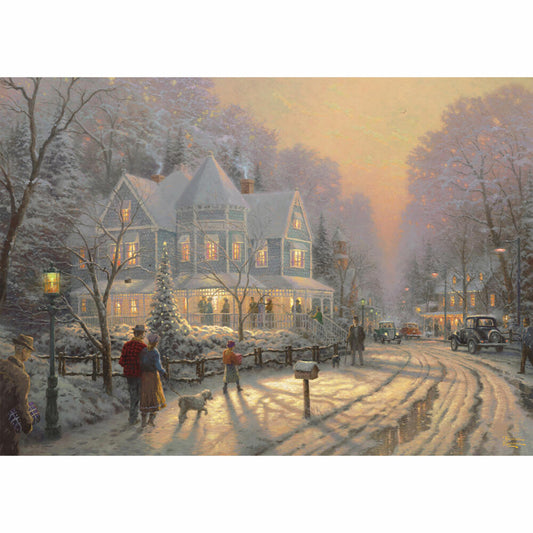 Schmidt Spiele Feierliche Weihnachtstage, Thomas Kinkade, Puzzle, 1000 Teile, 58627
