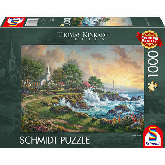 Schmidt Spiele Kleinod am Meer, Thomas Kinkade, Puzzle, 1000 Teile, 58628