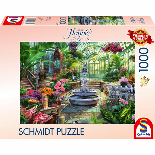 Schmidt Spiele Viktorianisches Gewächshaus, Jeff Haynie, Puzzle, 1000 Teile, 58633