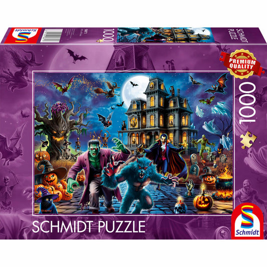 Schmidt Spiele Halloween-Nacht, Puzzle, Erwachsenenpuzzle, Standard, 1000 Teile, 58871