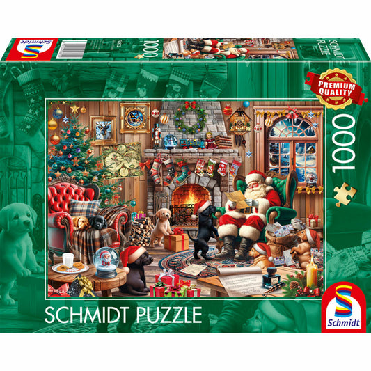 Schmidt Spiele Gemütliche Weihnachten, Puzzle, Erwachsenenpuzzle, Standard, 1000 Teile, 58872