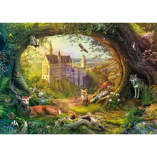 Schmidt Spiele Märchenschloss im Waldzauber, Puzzle, Erwachsenenpuzzle, Standard, 1000 Teile, 58878