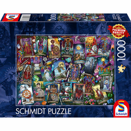 Schmidt Spiele Geheimnisvolle Tarotkarten, Puzzle, Erwachsenenpuzzle, Standard, 1000 Teile, 58879