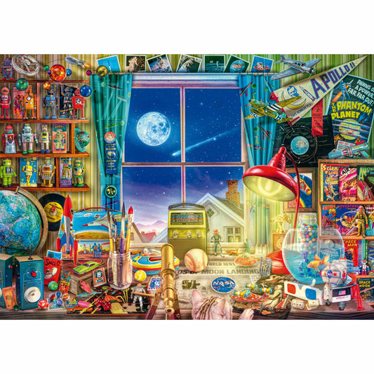 Schmidt Spiele Bis zum Mond, Puzzle, Erwachsenenpuzzle, Standard, 1000 Teile, 58882