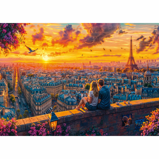 Schmidt Spiele Pariser Dachgeflüster, Puzzle, Erwachsenenpuzzle, Standard, 1000 Teile, 58885