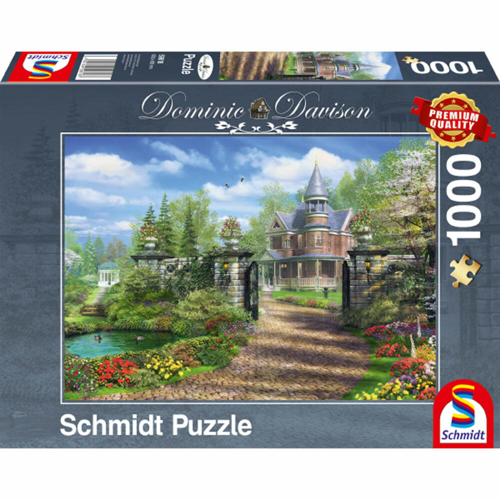Schmidt Spiele Puzzle Idyllic Country Estate, Dominic Davison, Adult Puzzle, Premium, 1000 Pieces, 59618