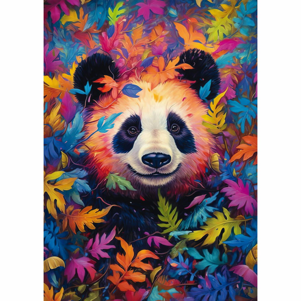 Schmidt Spiele Puzzle Panda Bear in the Rainbow Forest, Standard, Adult Puzzle, 1000 Pieces, 59781