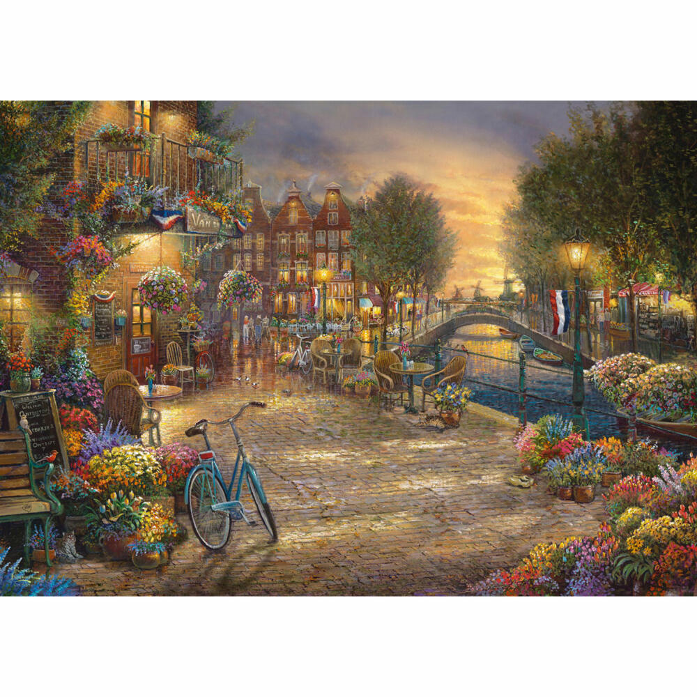 Schmidt Spiele Amsterdam, Thomas Kinkade, Puzzle, Adult Puzzle, 1000 Pieces, 59917