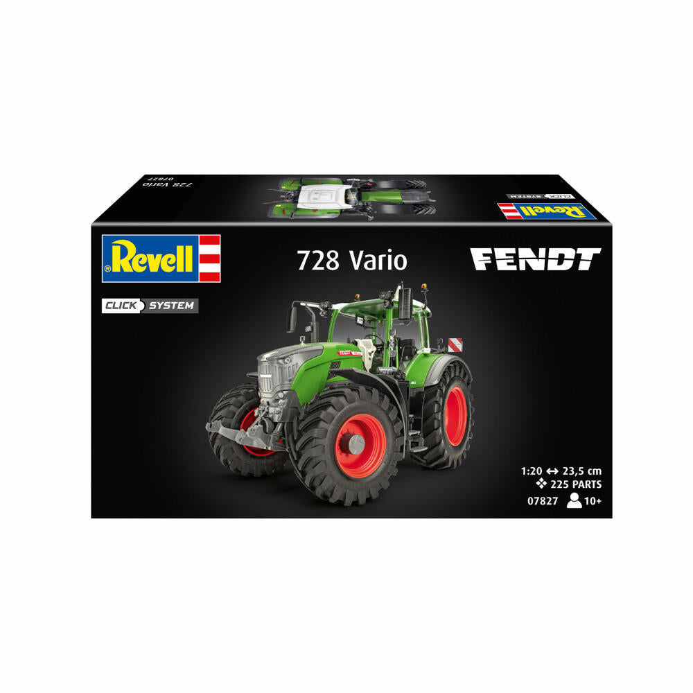 Revell Steckbausatz Fendt 728 Vario Traktor Click System, 212 Teile, 1:20, 07827