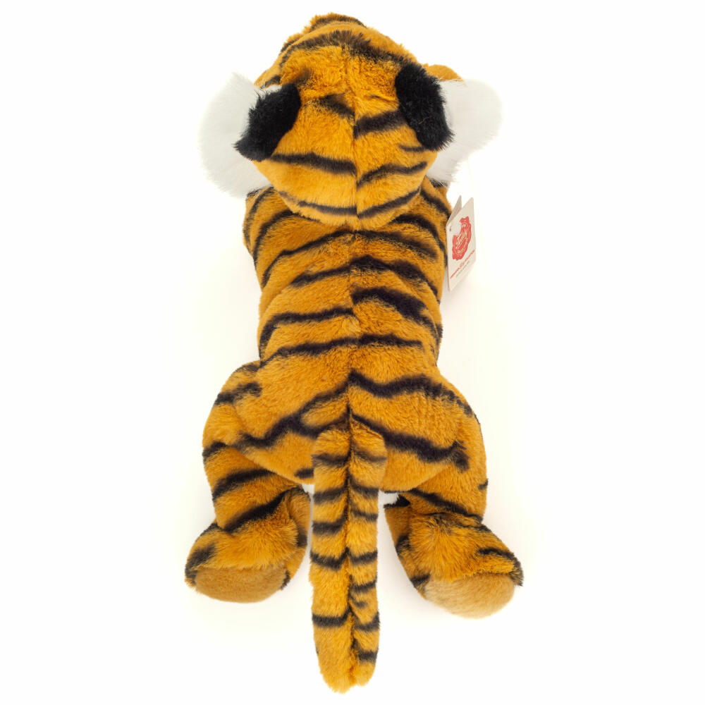 Teddy Hermann Tiger liegend, Kuscheltier, Stofftier, Plüschtier, 33 cm, 904830