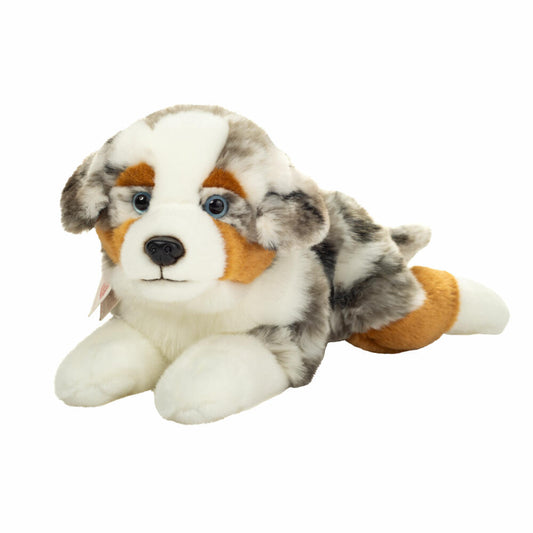 Teddy Hermann Australian Shepherd liegend, Kuscheltier, Stofftier, Plüschtier, 40 cm, 919988