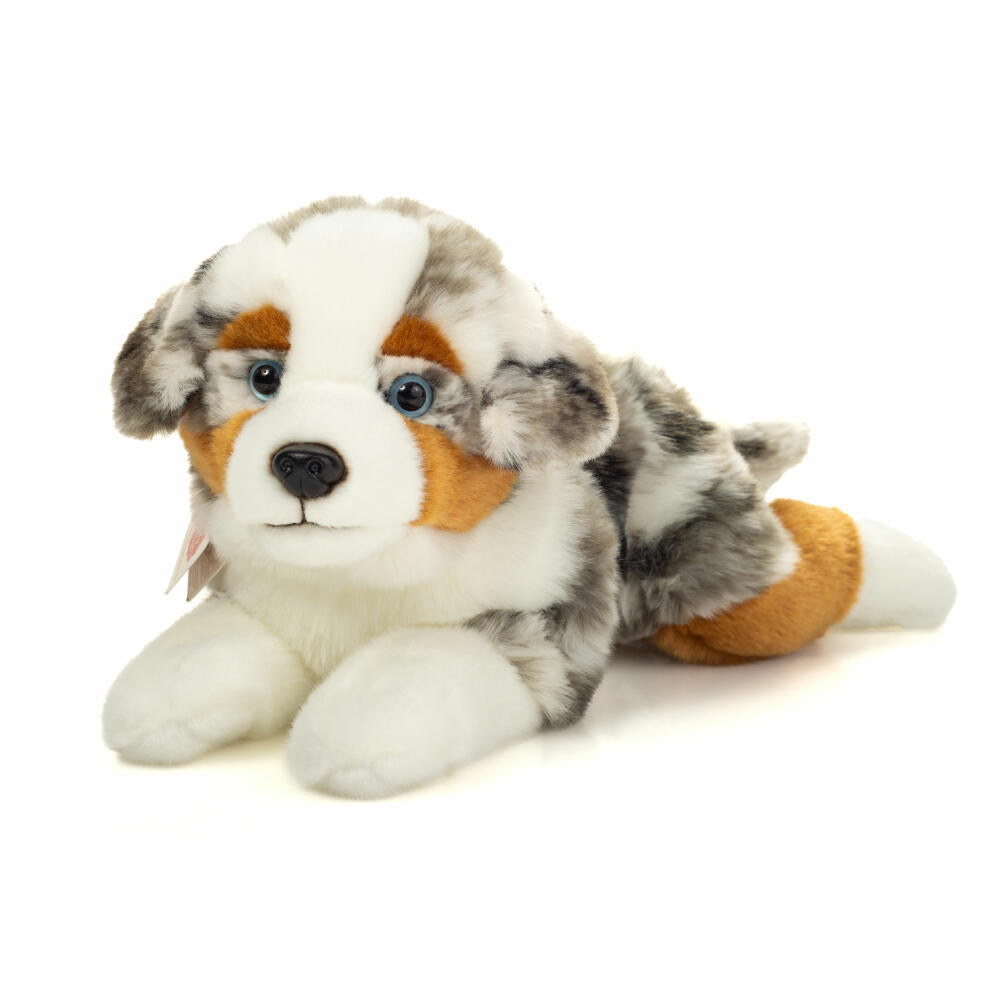 Teddy Hermann Australian Shepherd liegend, Kuscheltier, Stofftier, Plüschtier, 40 cm, 919988