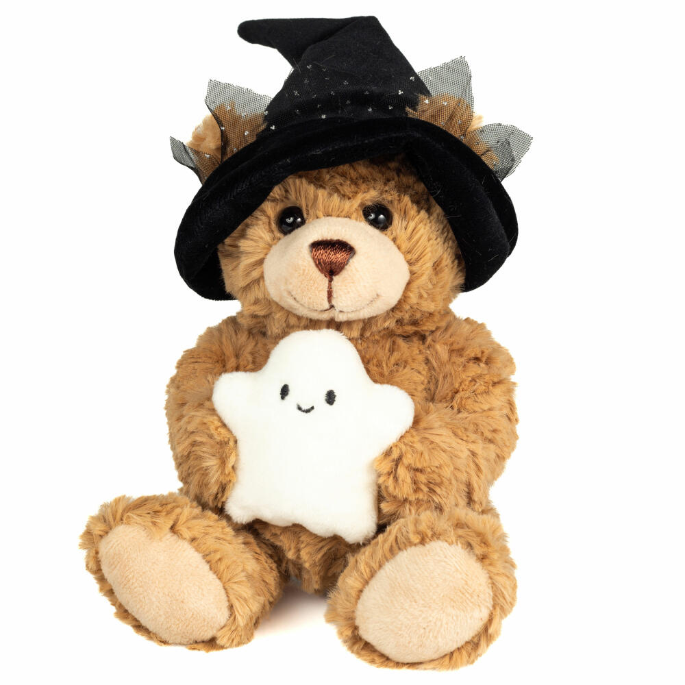 Teddy Hermann Halloween Teddy mit Gespenst, Kuscheltier, Stofftier, Plüschtier, 20 cm, 946120