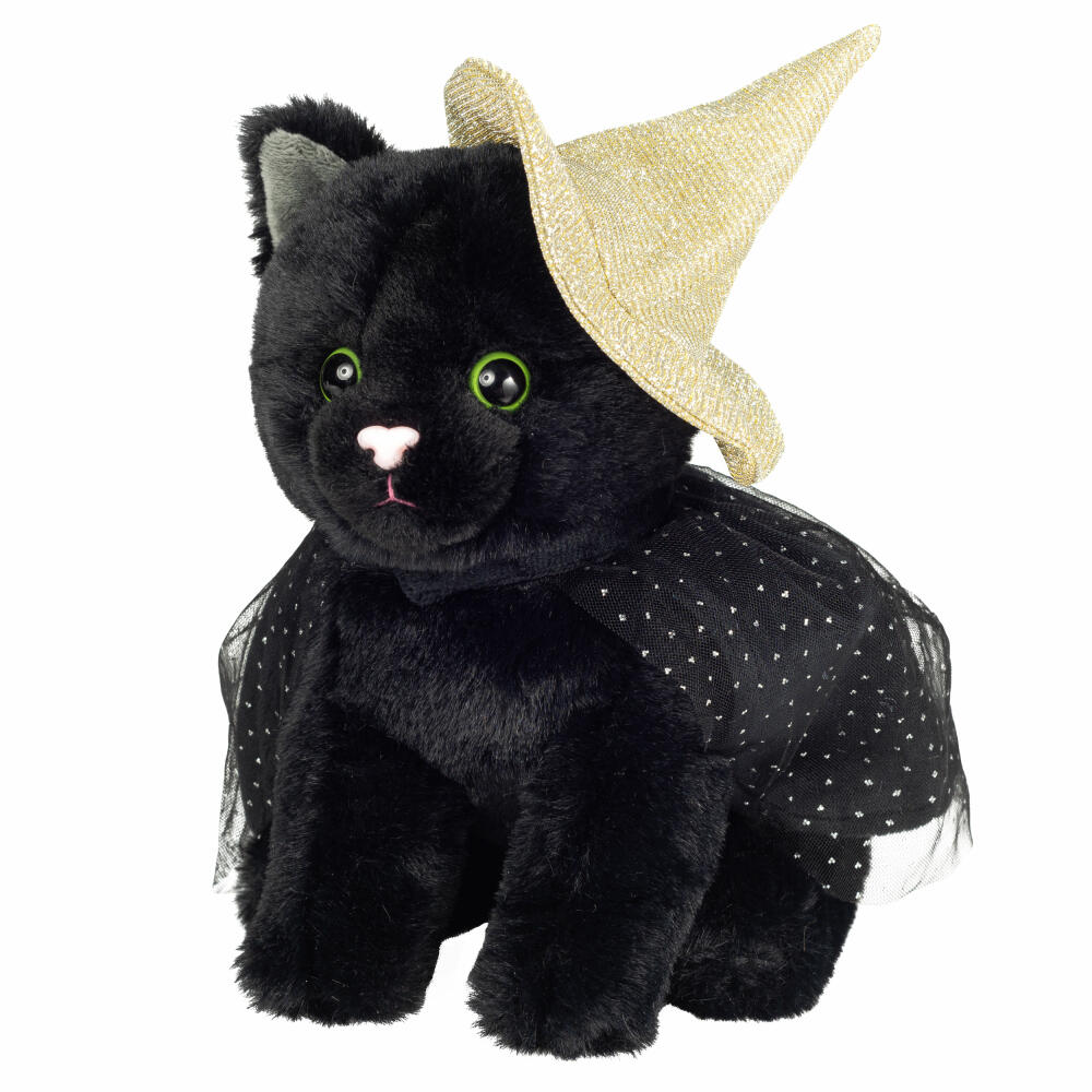 Teddy Hermann Halloween Katze, Kuscheltier, Stofftier, Plüschtier, 20 cm, 946137