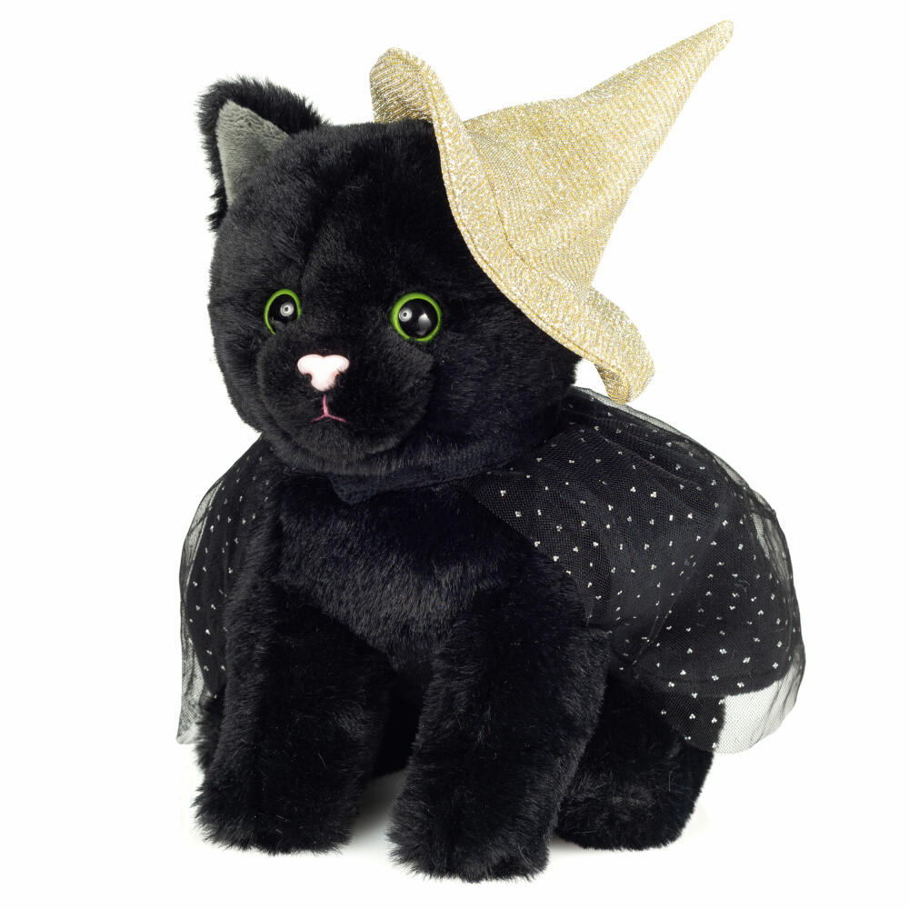 Teddy Hermann Halloween Katze, Kuscheltier, Stofftier, Plüschtier, 20 cm, 946137