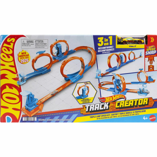Hot Wheels HW Track Creator Dreifach-Looping, JDW39