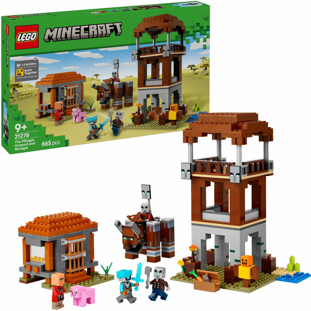 LEGO Minecraft Ein Verwüster am Plünderer-Außenpost, 21278