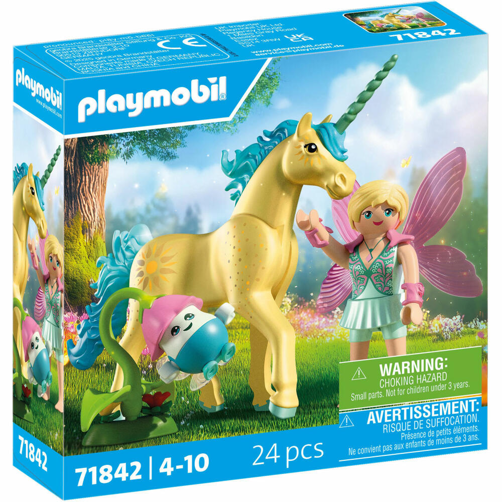 PLAYMOBIL Sammeleinhorn Sonnenscheinblüte mit Fee, 71842