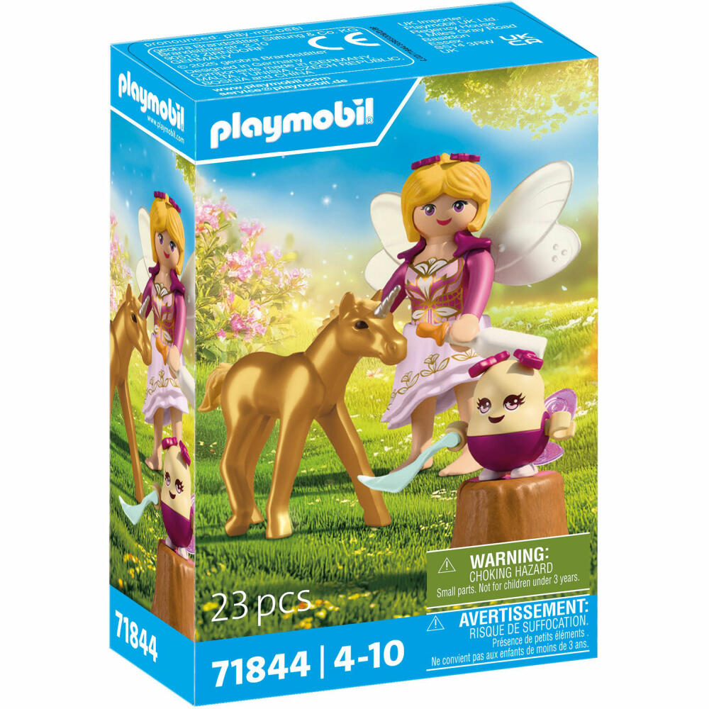 PLAYMOBIL Goldenes Einhornfohlen mit Fee, 71844