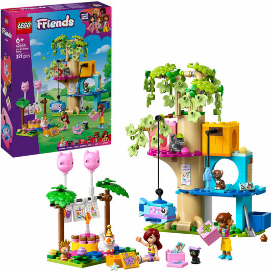 LEGO Friends Katzengeburtstagsparty & Baumhau, 42666