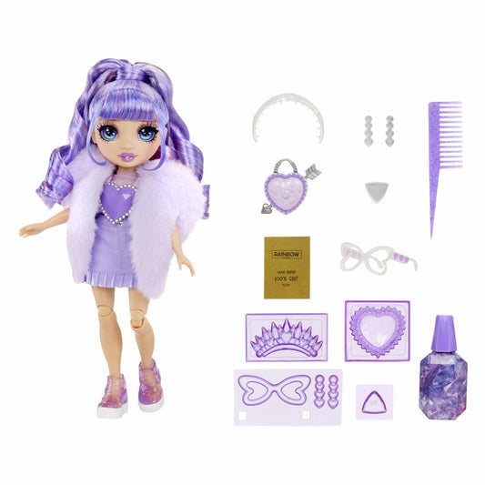 Rainbow High RAH Creative Crystals Fashion Doll Viole, 121404-EUC