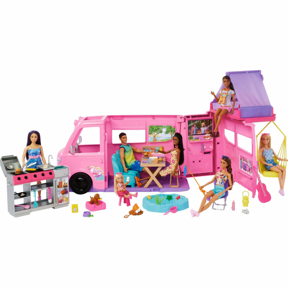 Barbie BRB Super Abenteuer-Camper Spielset, HRJ78