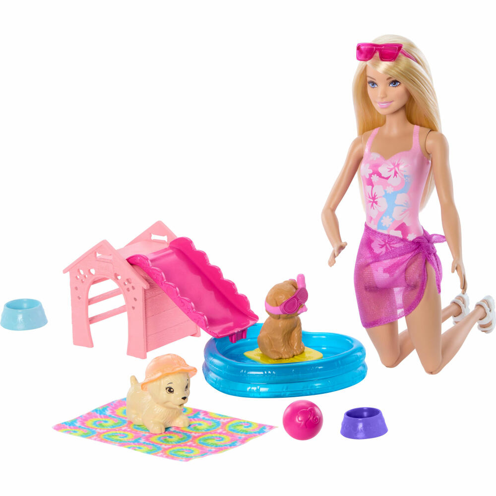 Barbie BRB Pool Party - Aloha Blonde Puppe, JBF35