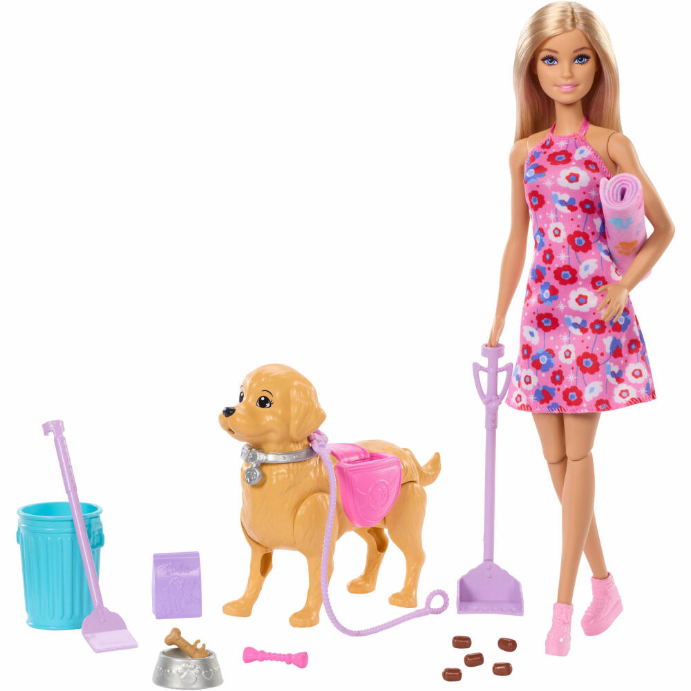 Barbie BRB Malibu Hundespaziergang Spielset, JJB46