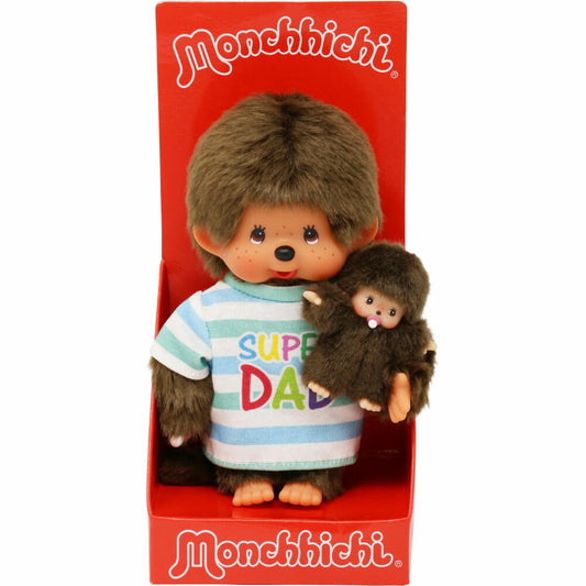 Monchhichi Monchhichi 20cm Super Dad + Baby, 220960